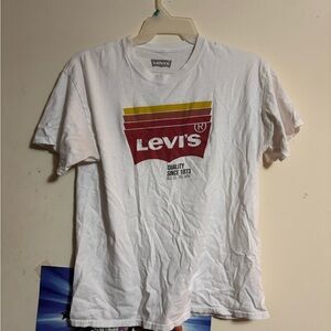 Levi's White Short Sleeve Tee Classic Cotton